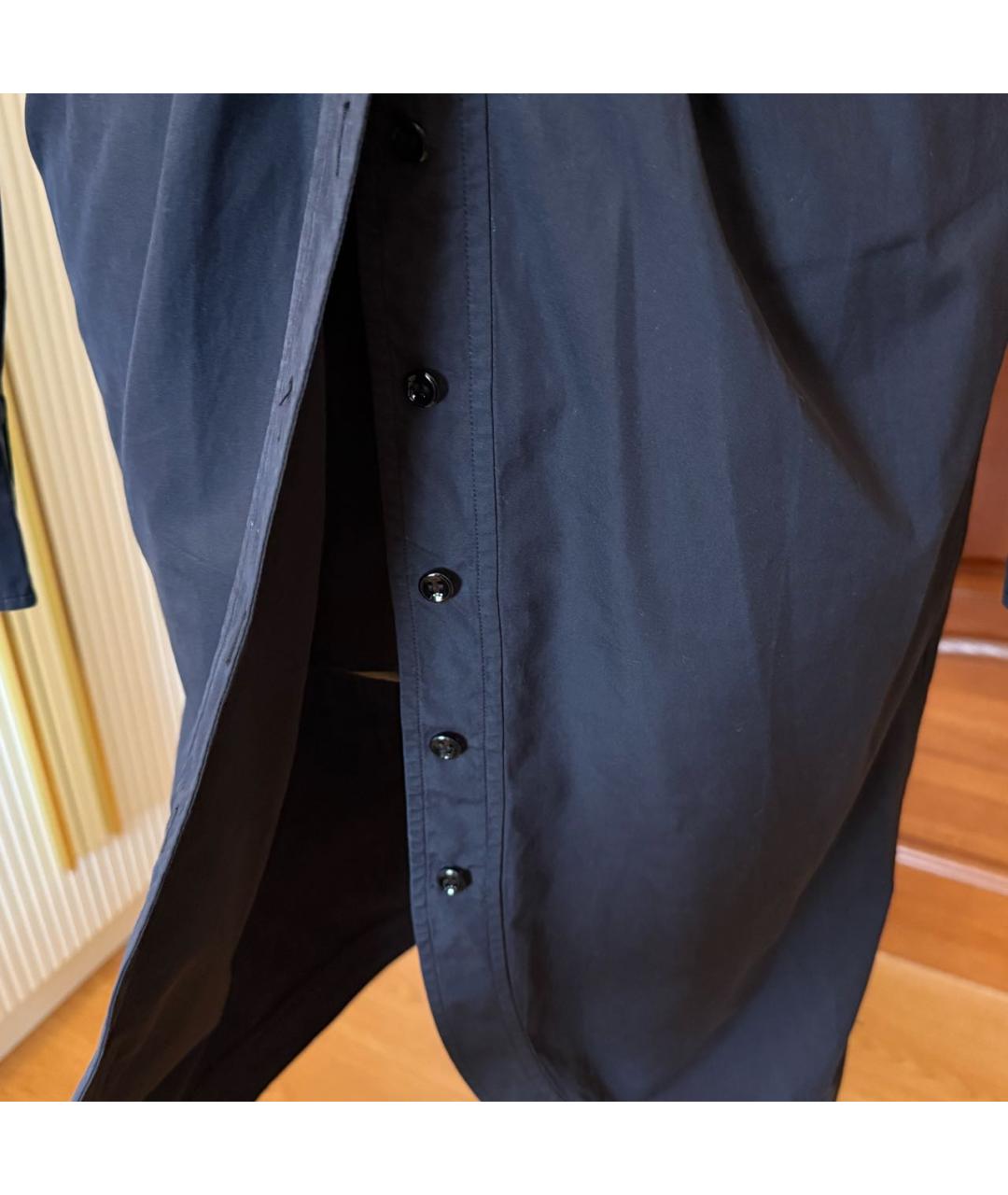 SAINT LAURENT Черное хлопковое повседневное платье, фото 3