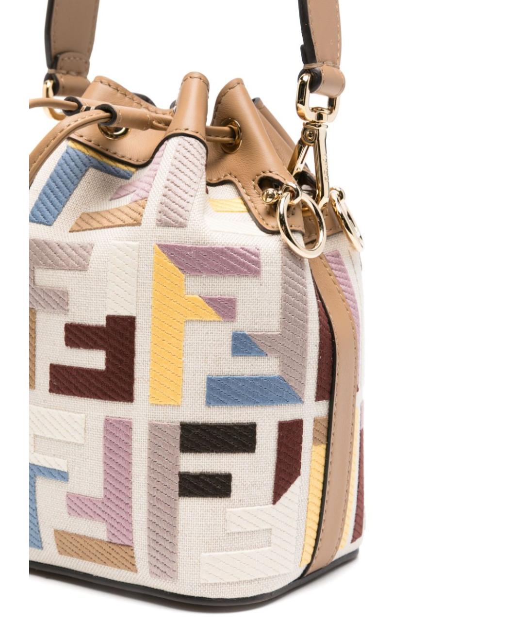 FENDI Мульти жаккардовая сумка тоут, фото 3
