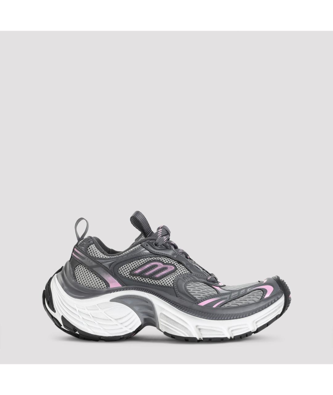 BALENCIAGA Серые синтетические кроссовки, фото 2