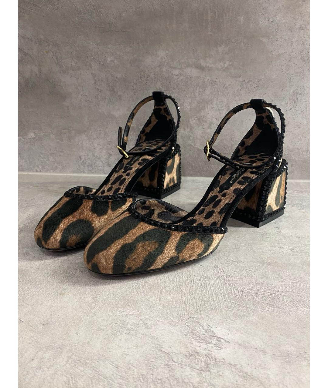 DOLCE&GABBANA Коричневые туфли, фото 4