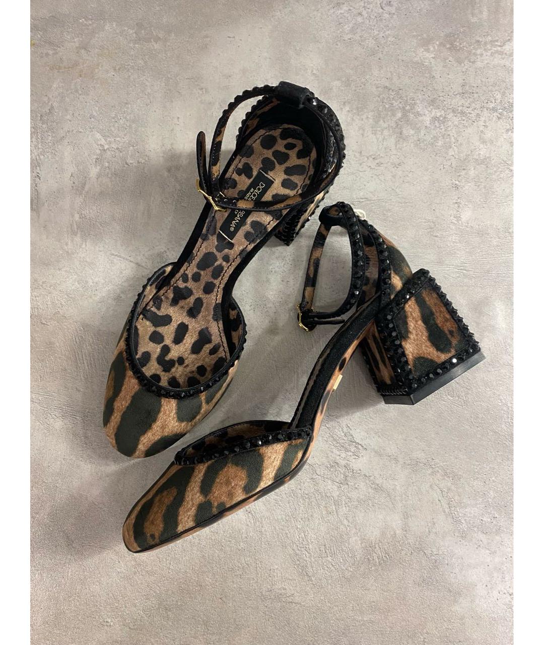 DOLCE&GABBANA Коричневые туфли, фото 5
