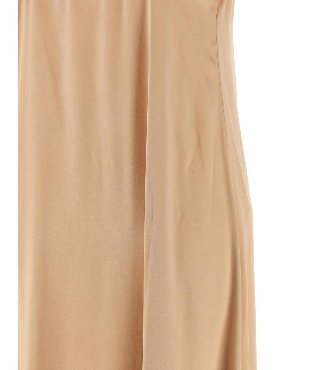 FERRAGAMO Бежевое вискозное платье, фото 3