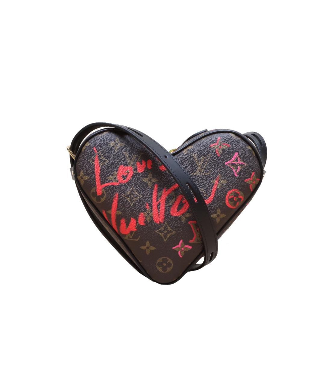 LOUIS VUITTON Коричневая кожаная сумка через плечо, фото 1