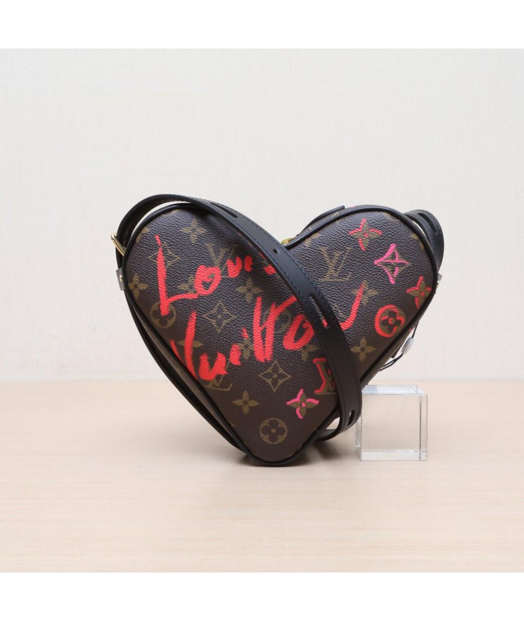 LOUIS VUITTON Коричневая кожаная сумка через плечо, фото 3