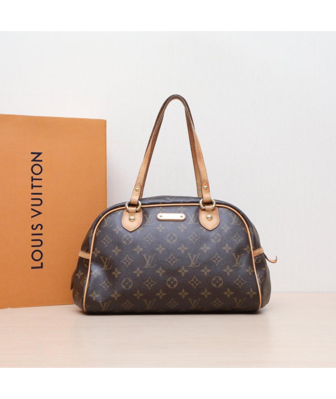 LOUIS VUITTON Коричневая сумка тоут, фото 2
