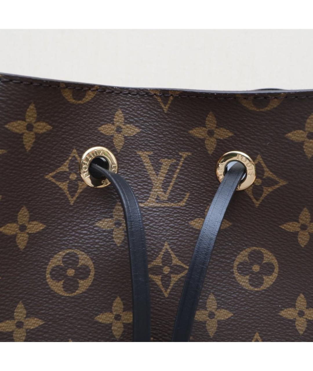 LOUIS VUITTON Коричневая кожаная сумка через плечо, фото 8