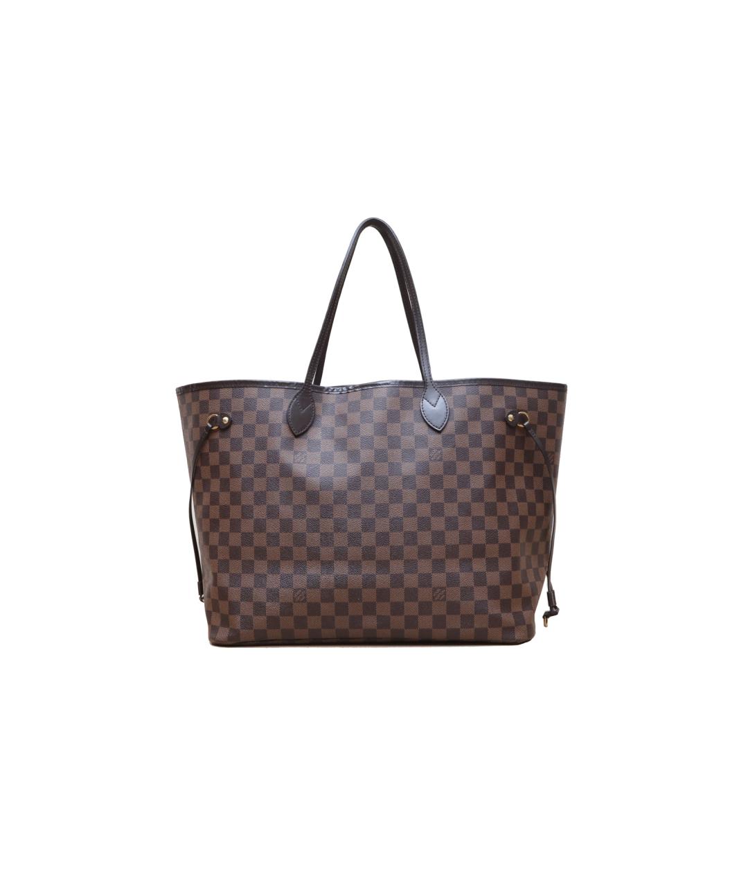 LOUIS VUITTON Коричневая кожаная сумка тоут, фото 1
