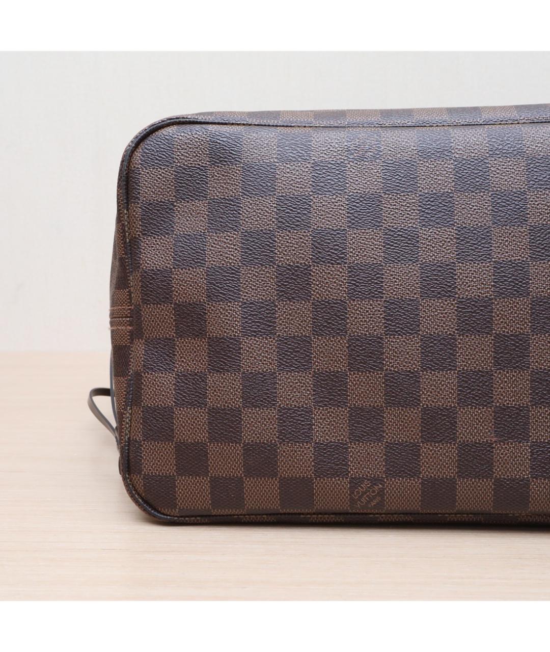 LOUIS VUITTON Коричневая кожаная сумка тоут, фото 8