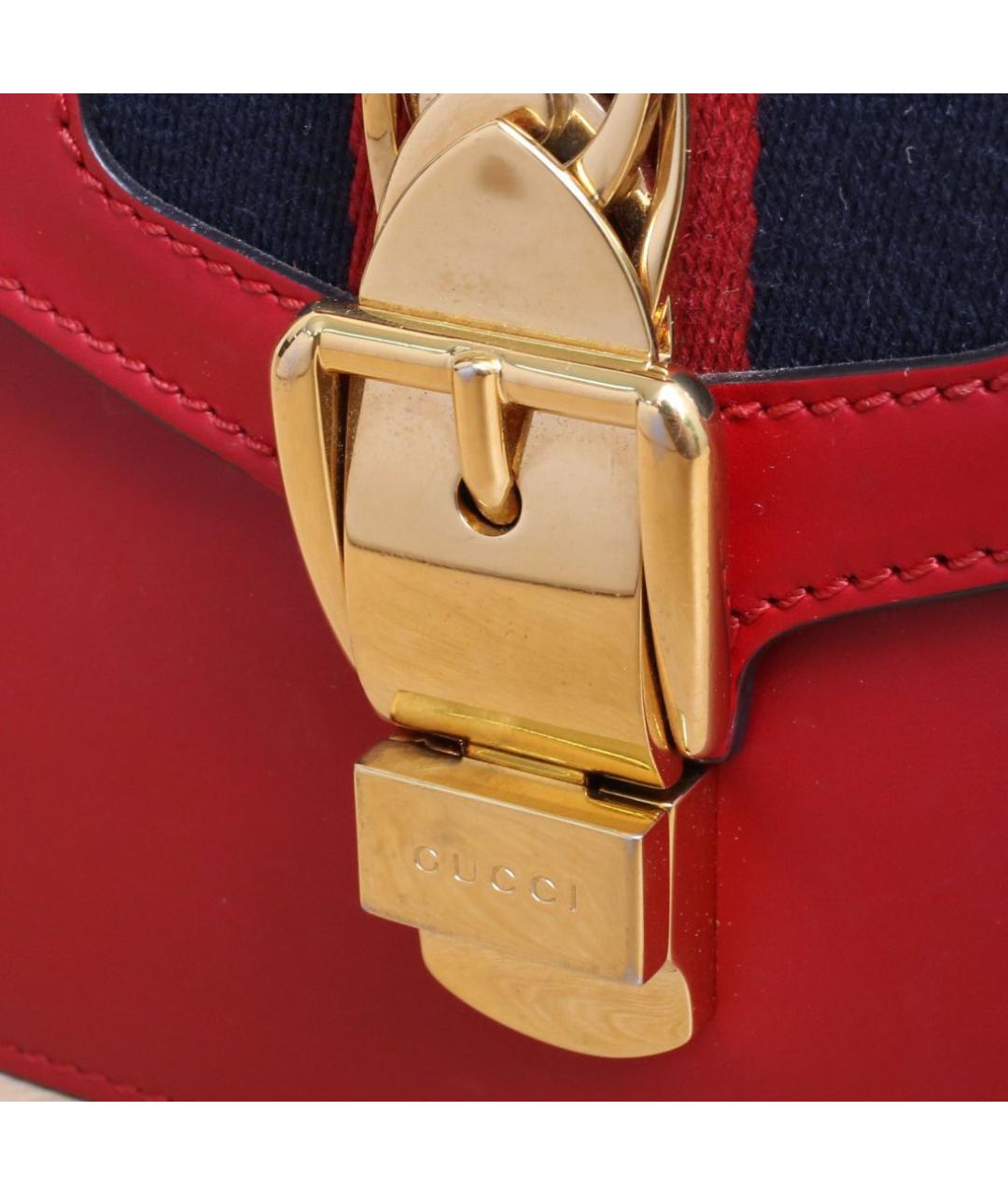 GUCCI Красная сумка через плечо, фото 8
