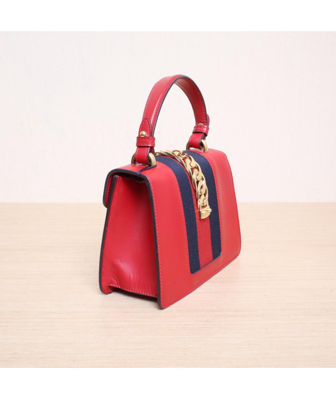 GUCCI Красная сумка через плечо, фото 6
