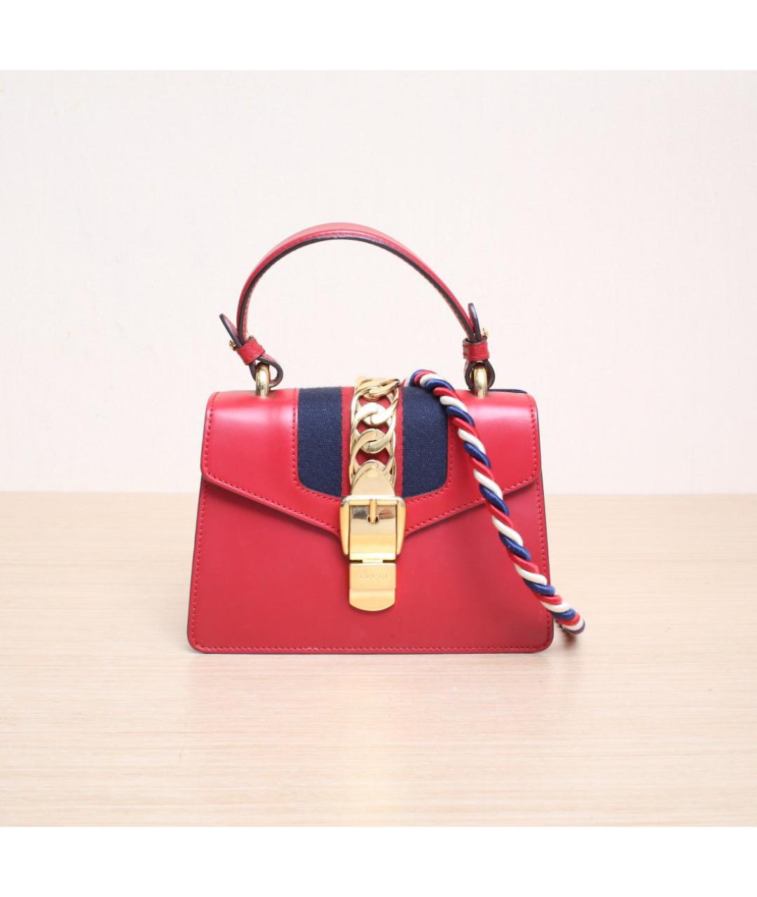 GUCCI Красная сумка через плечо, фото 3