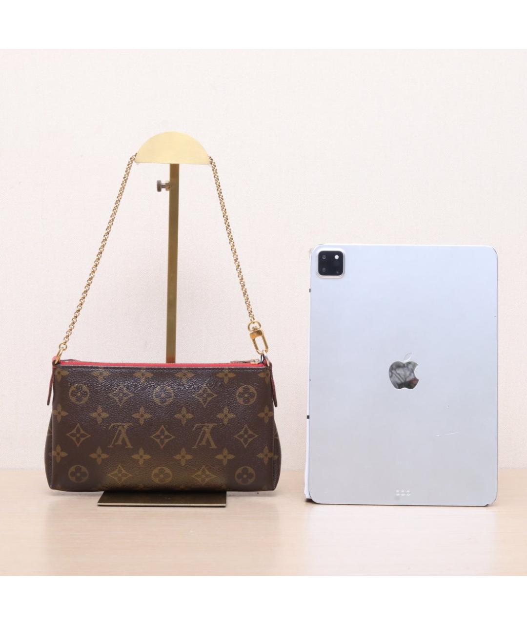 LOUIS VUITTON Коричневая кожаная сумка через плечо, фото 7