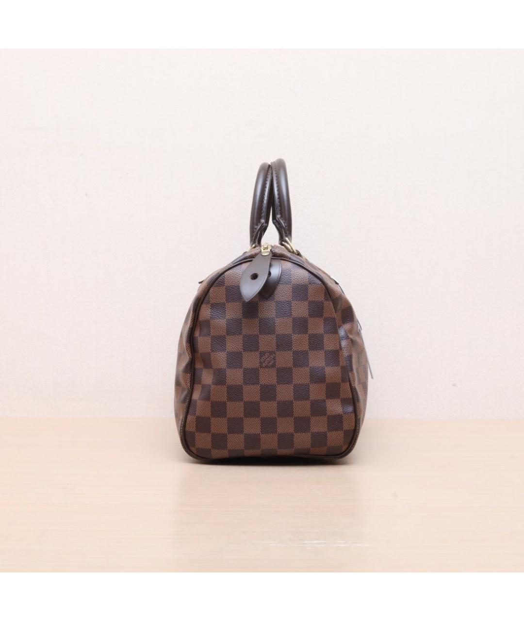LOUIS VUITTON Коричневая кожаная сумка тоут, фото 5