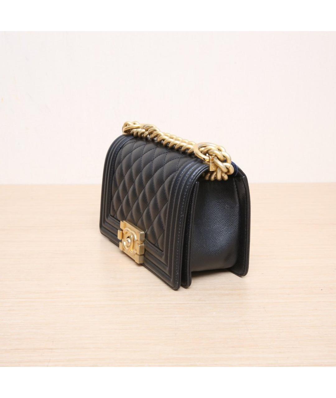 CHANEL Черная кожаная сумка через плечо, фото 4
