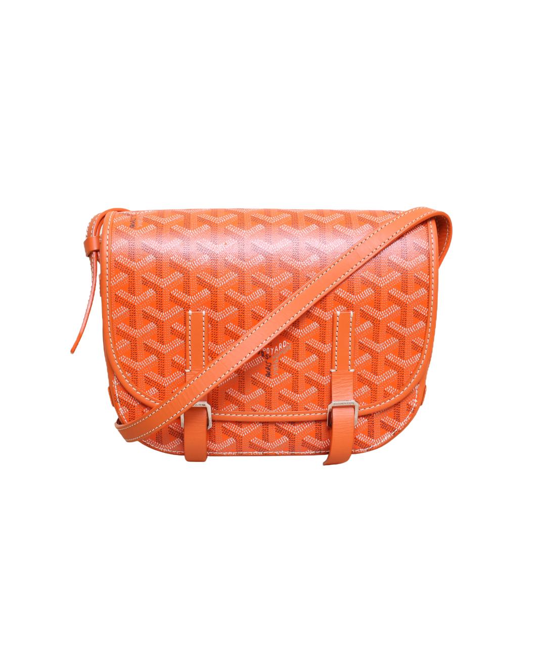 GOYARD Оранжевая кожаная сумка через плечо, фото 1