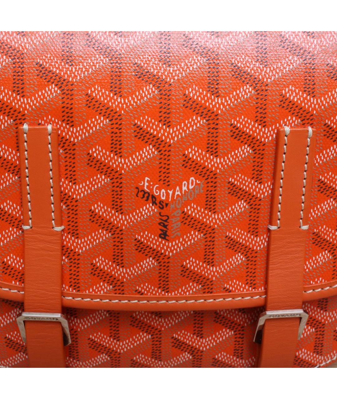 GOYARD Оранжевая кожаная сумка через плечо, фото 8