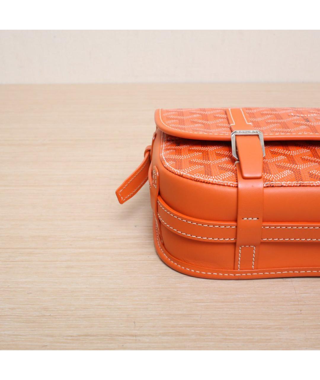 GOYARD Оранжевая кожаная сумка через плечо, фото 9