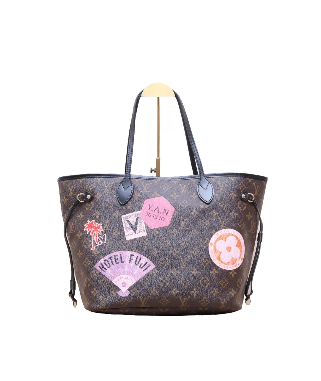 LOUIS VUITTON Коричневая кожаная сумка тоут, фото 1