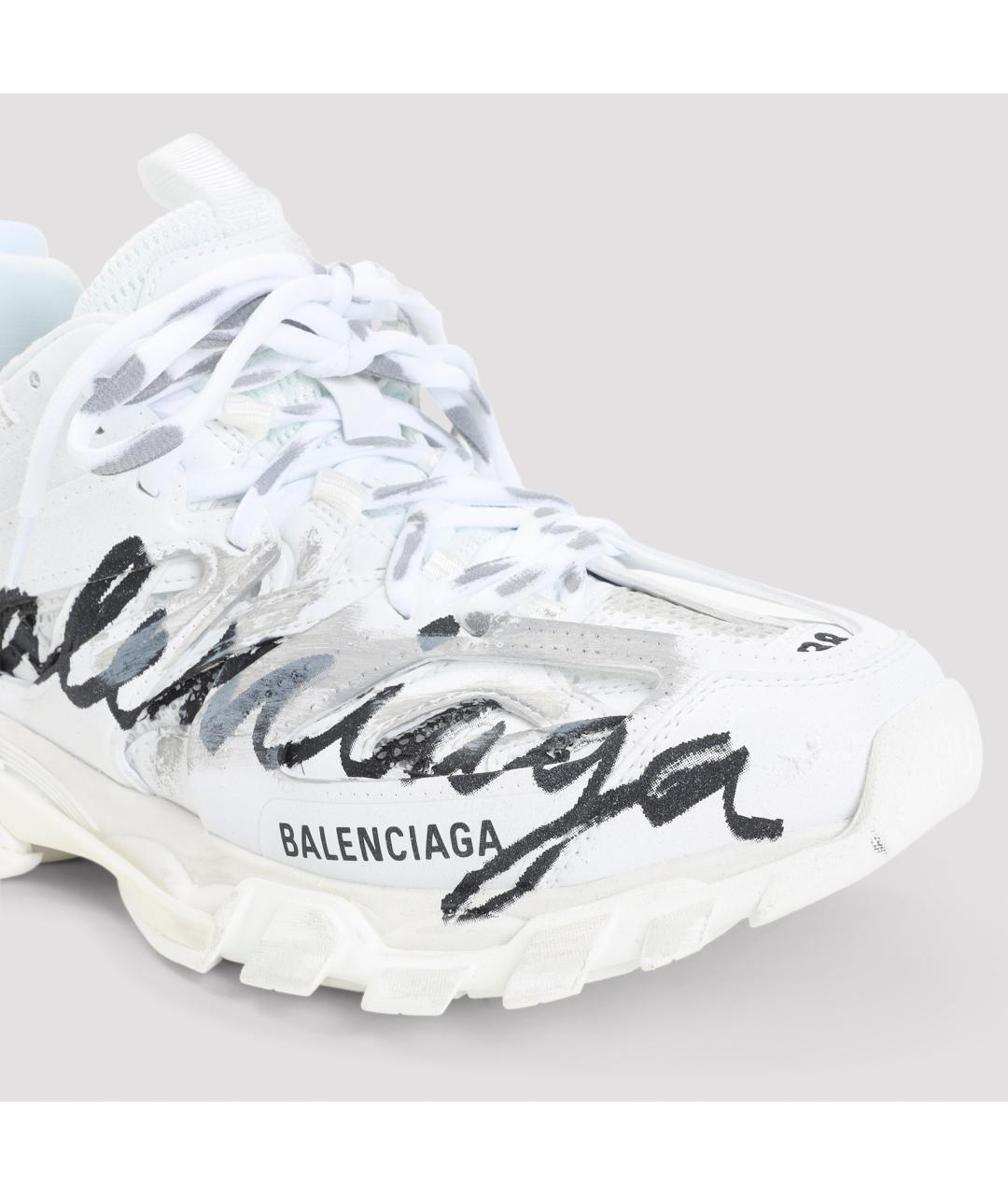BALENCIAGA Белые синтетические кроссовки, фото 5
