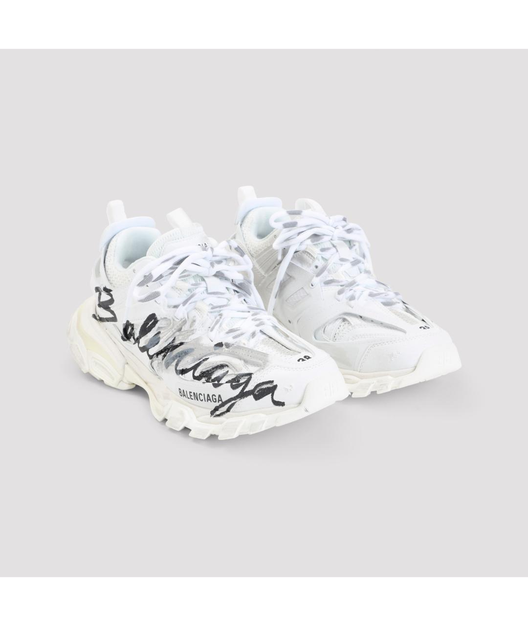 BALENCIAGA Белые синтетические кроссовки, фото 4