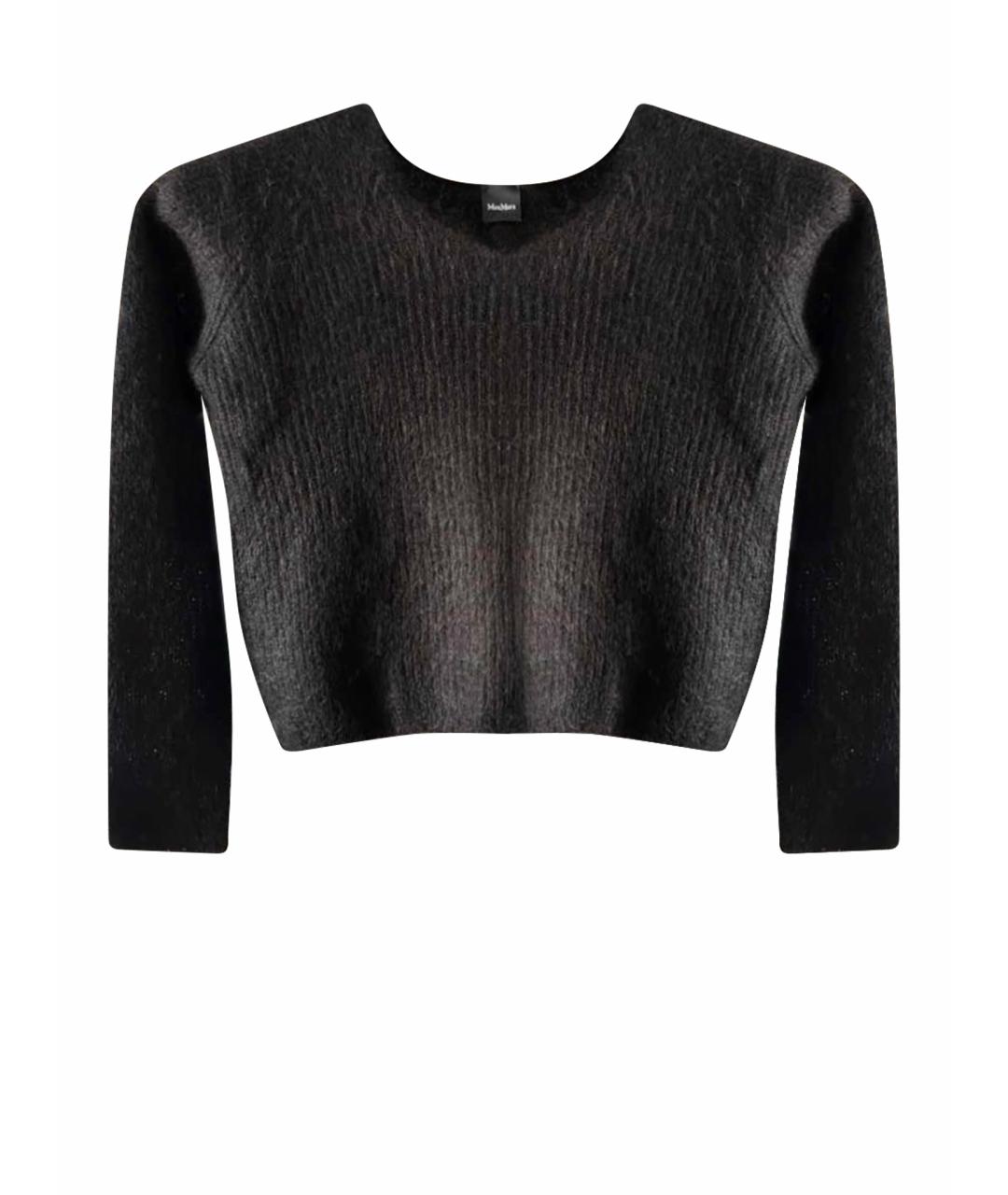 MAX MARA Черный шерстяной джемпер / свитер, фото 1