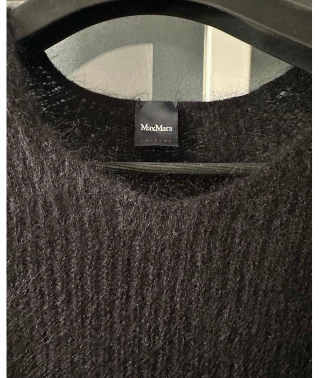 MAX MARA Черный шерстяной джемпер / свитер, фото 2