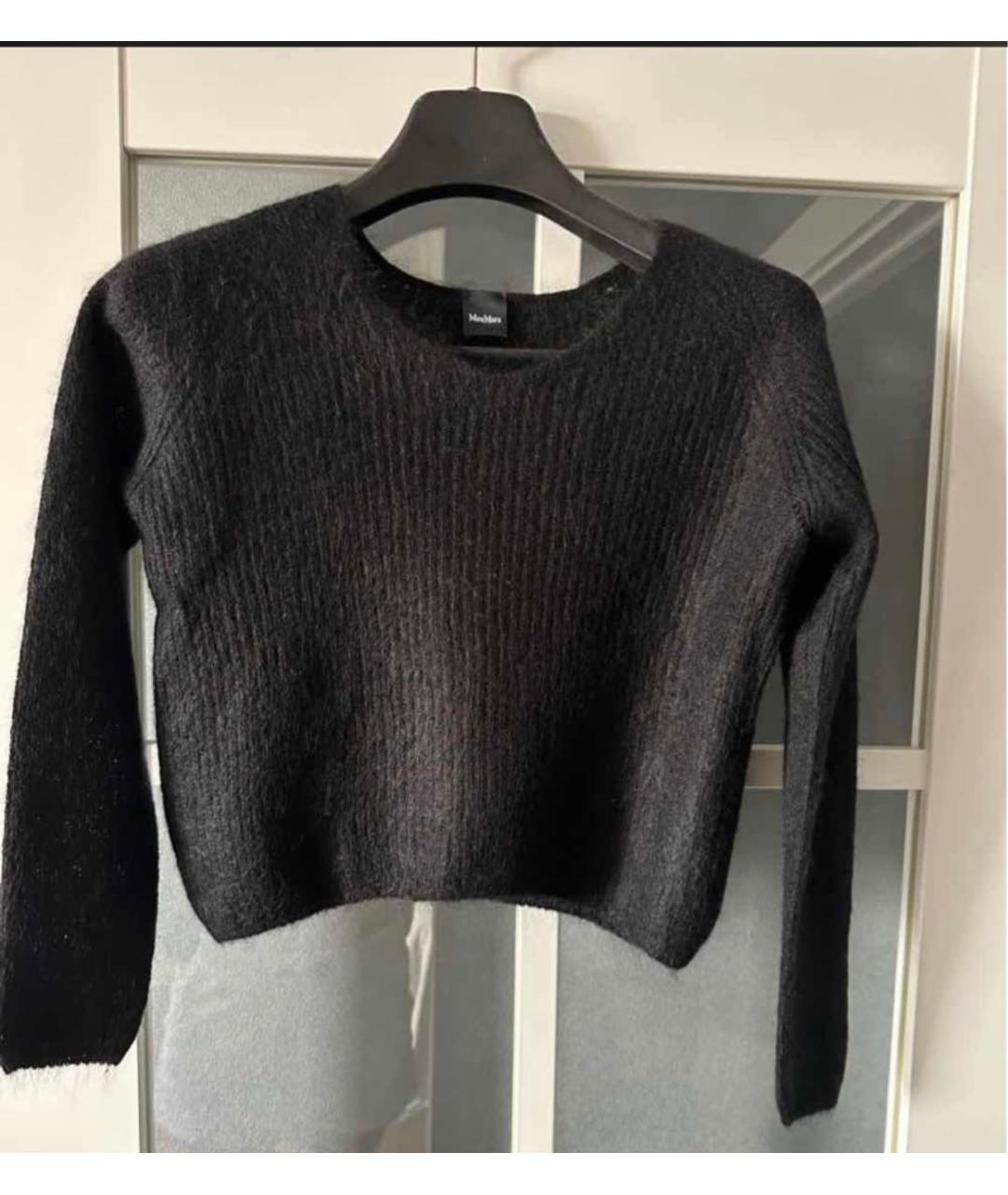 MAX MARA Черный шерстяной джемпер / свитер, фото 4