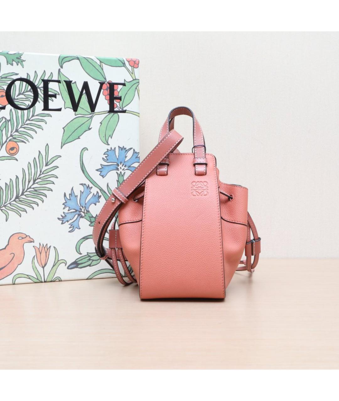 LOEWE Розовая кожаная сумка через плечо, фото 2