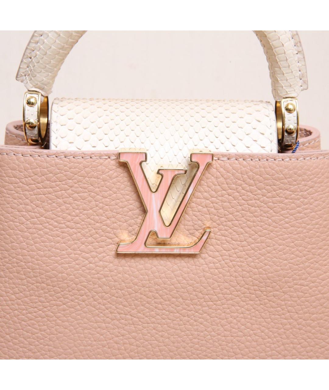 LOUIS VUITTON Розовая кожаная сумка через плечо, фото 8