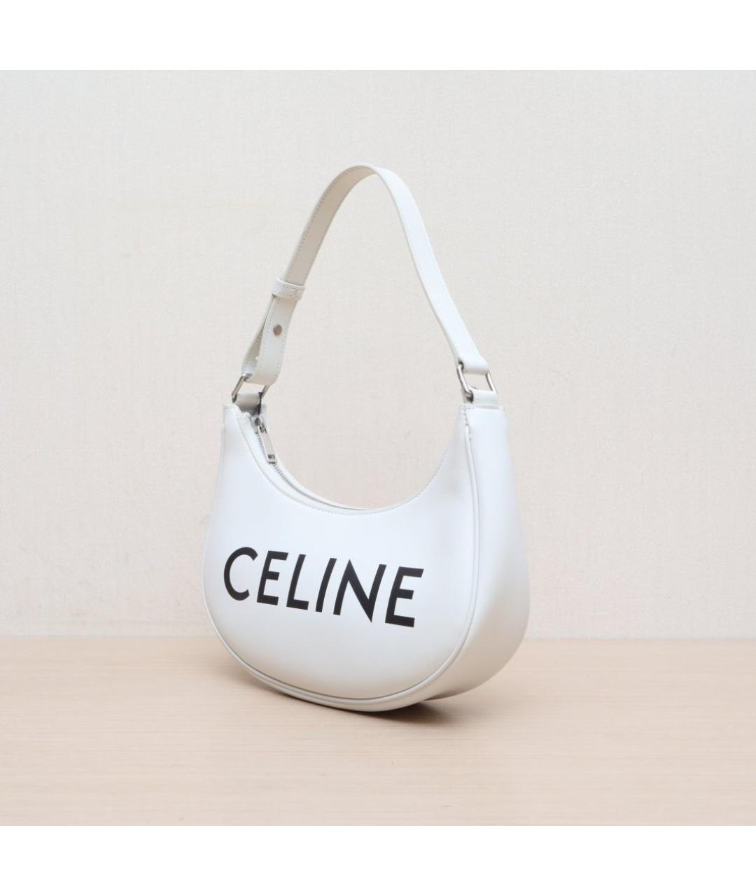 CELINE Белая сумка через плечо, фото 4