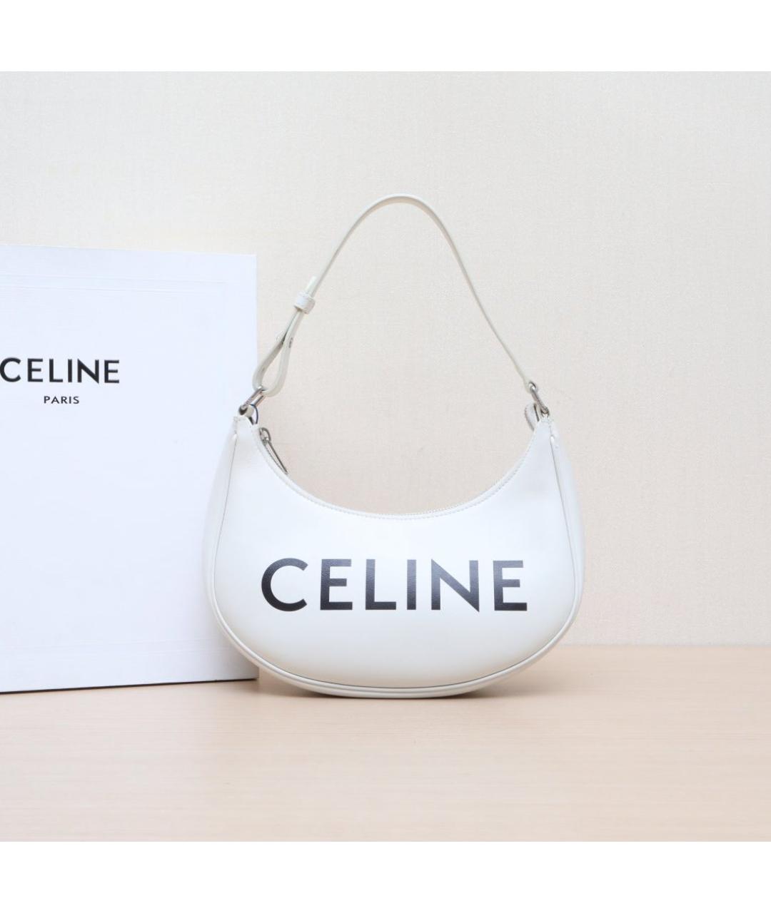 CELINE Белая сумка через плечо, фото 2
