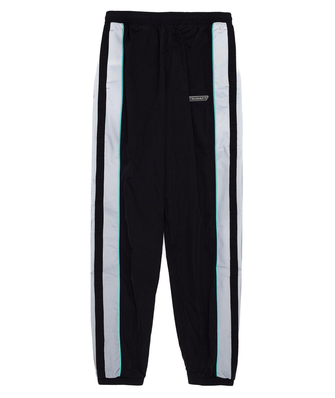 MANSORY x UNDER ARMOUR Черные полиэстеровые повседневные брюки, фото 1