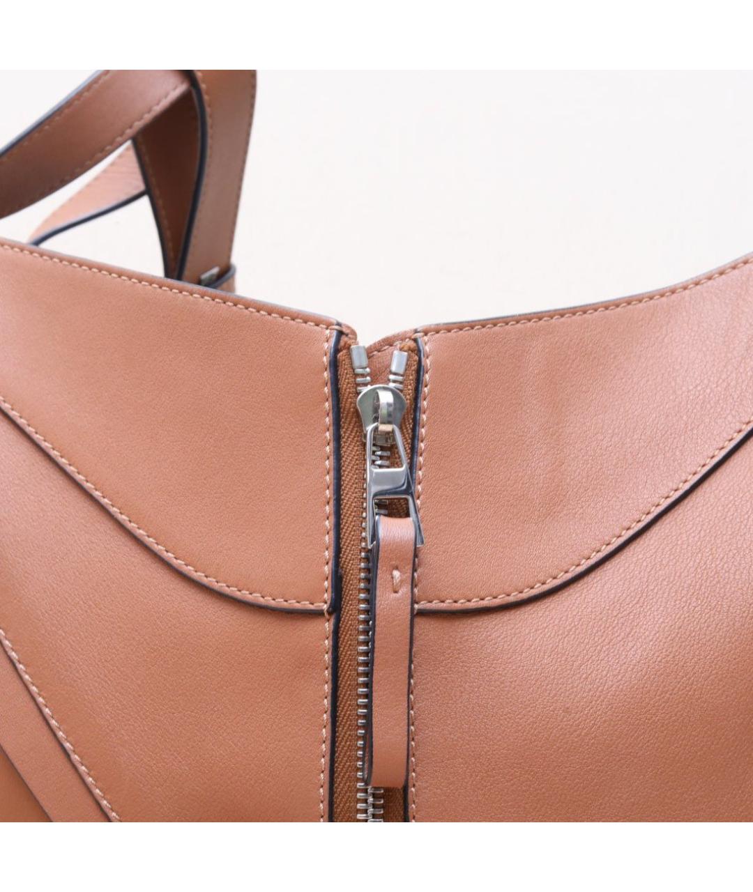 LOEWE Коричневая кожаная сумка через плечо, фото 8