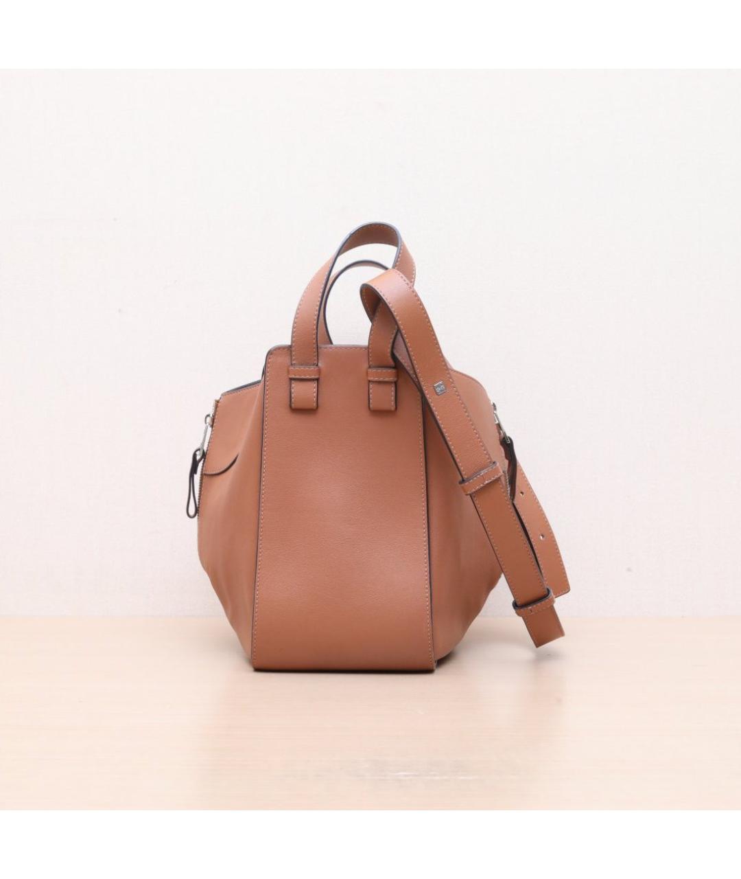 LOEWE Коричневая кожаная сумка через плечо, фото 5