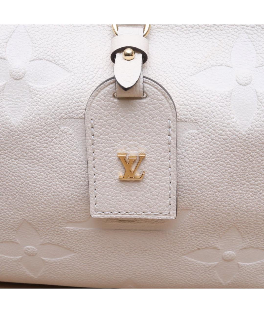 LOUIS VUITTON Белая кожаная сумка через плечо, фото 8