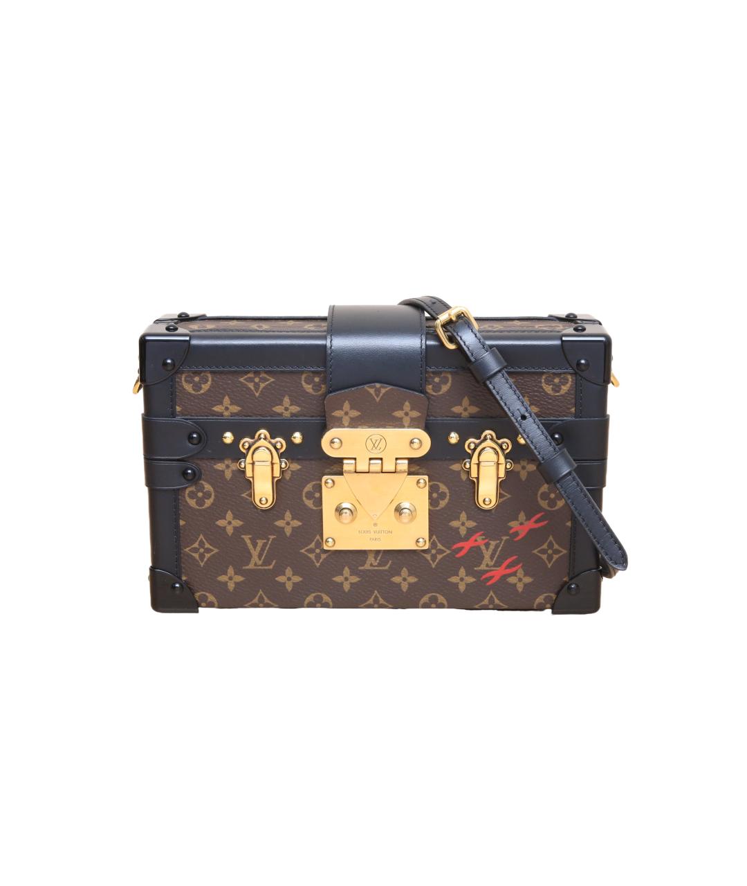 LOUIS VUITTON Коричневая кожаная сумка через плечо, фото 1