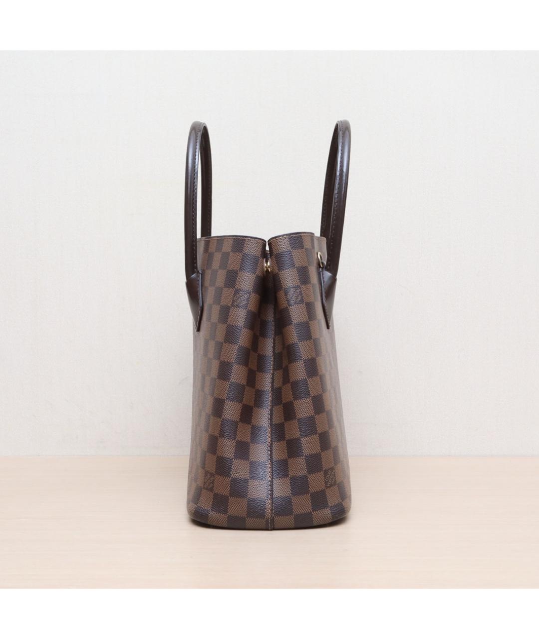 LOUIS VUITTON Коричневая кожаная сумка через плечо, фото 5