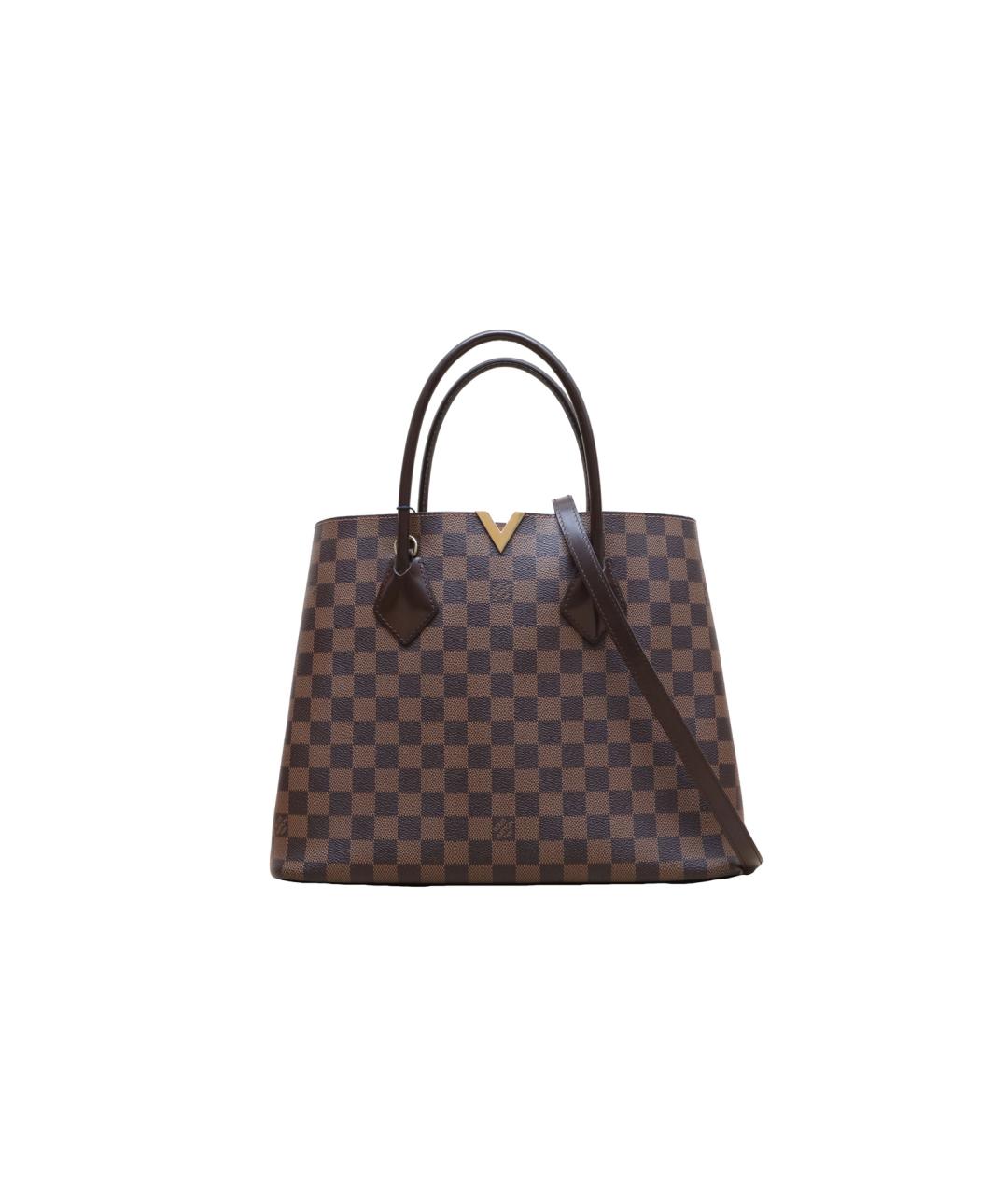 LOUIS VUITTON Коричневая кожаная сумка через плечо, фото 1