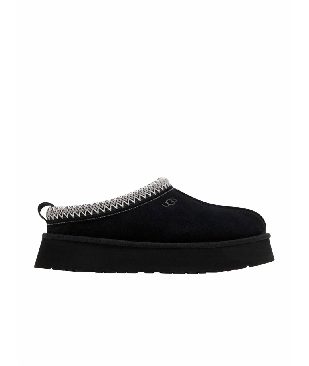 UGG AUSTRALIA Черные замшевые сабо, фото 1