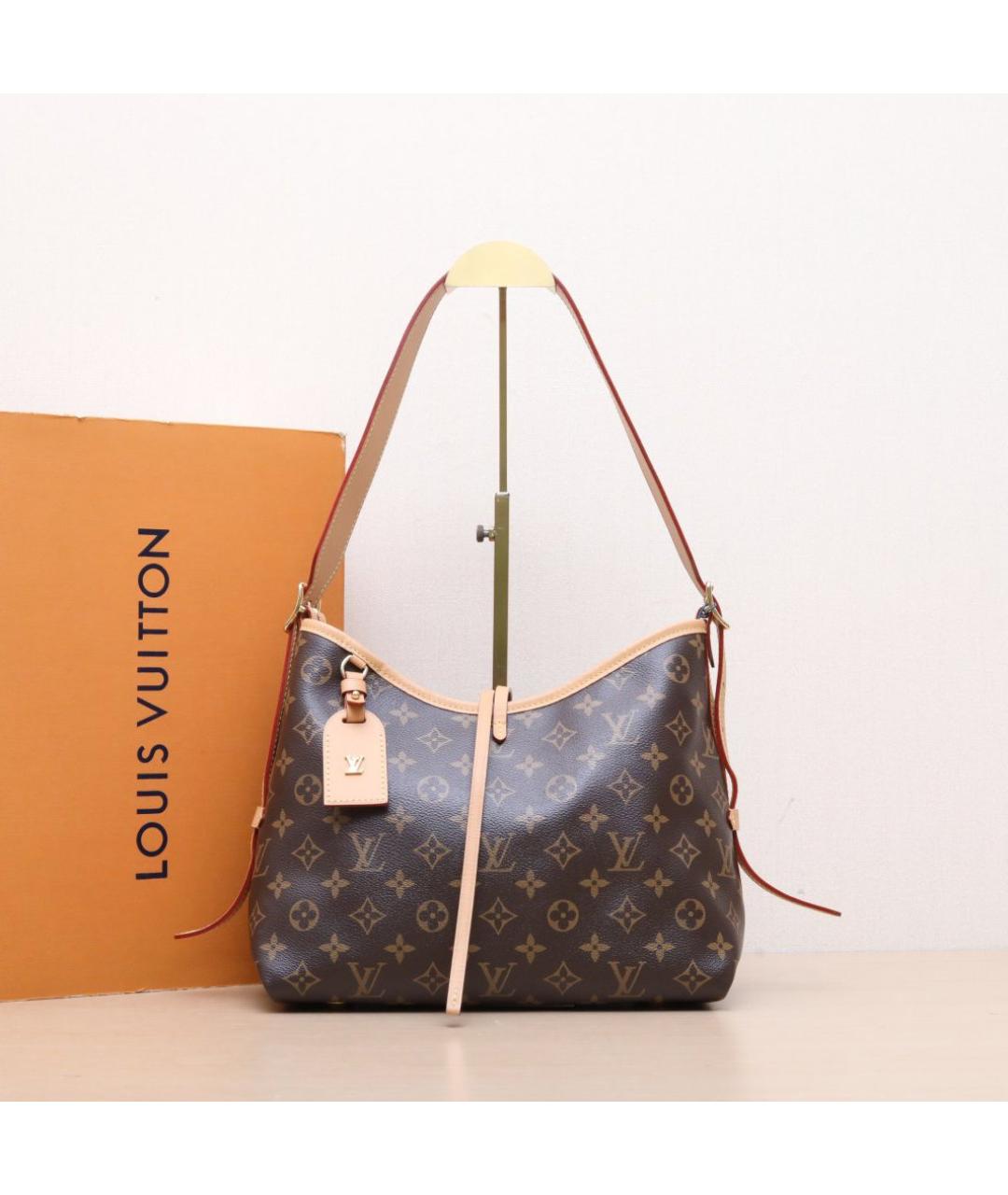 LOUIS VUITTON Коричневая кожаная сумка через плечо, фото 2