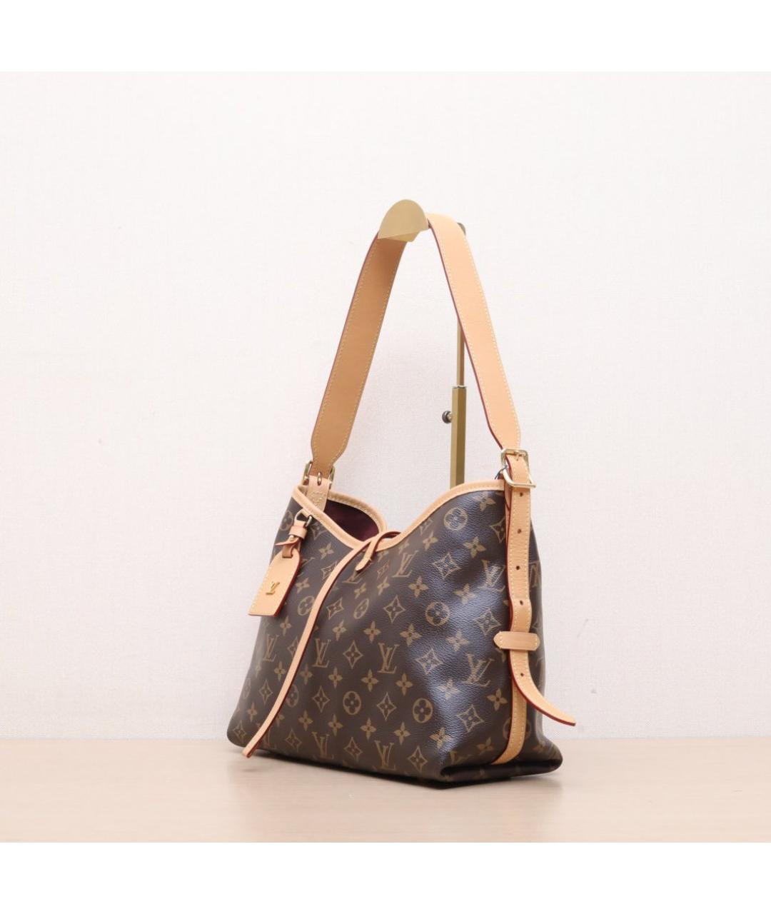 LOUIS VUITTON Коричневая кожаная сумка через плечо, фото 4