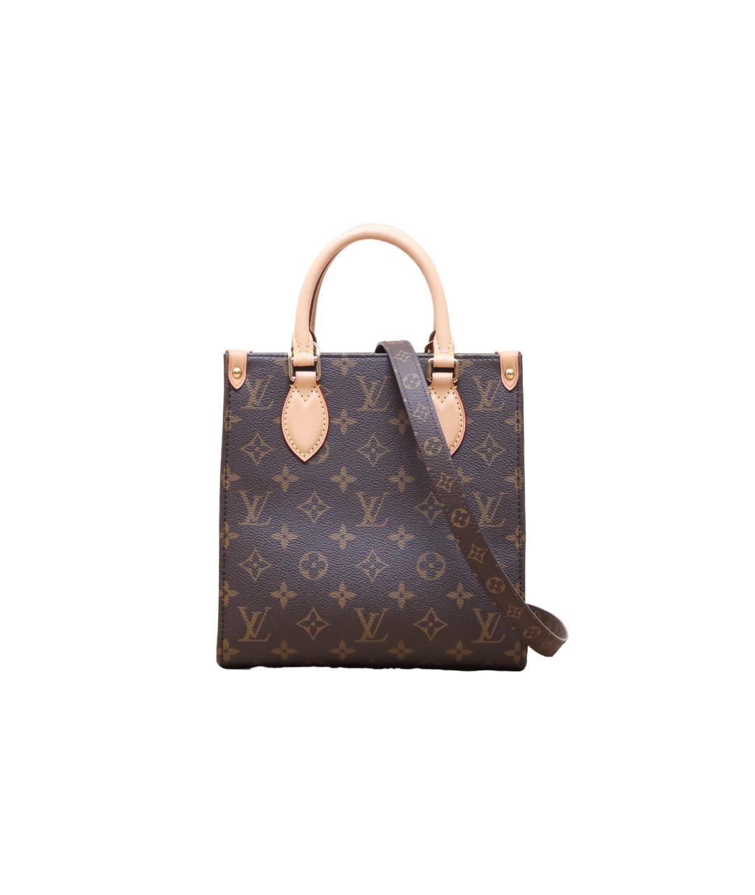 LOUIS VUITTON Коричневая кожаная сумка через плечо, фото 1