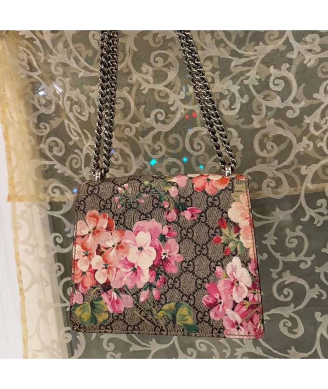 GUCCI Коричневая кожаная сумка через плечо, фото 3