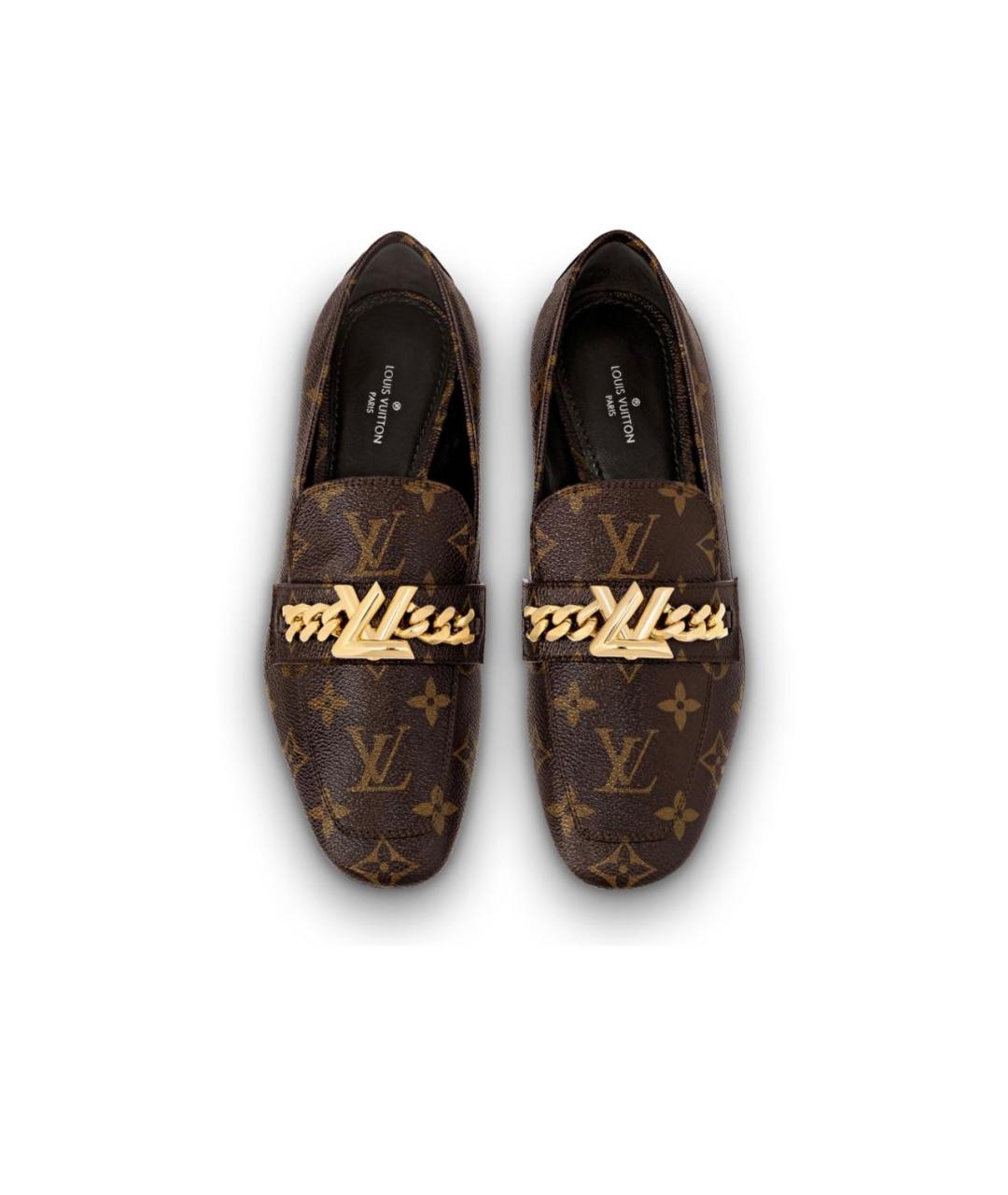 LOUIS VUITTON Коричневые лоферы, фото 2