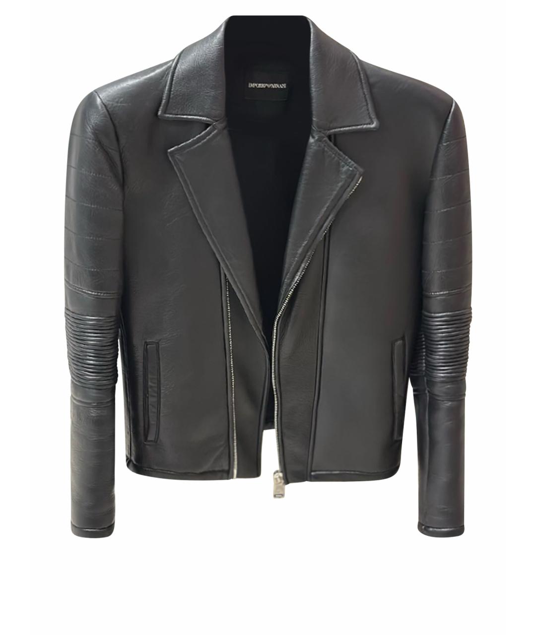 EMPORIO ARMANI Черная полиамидовая куртка, фото 1