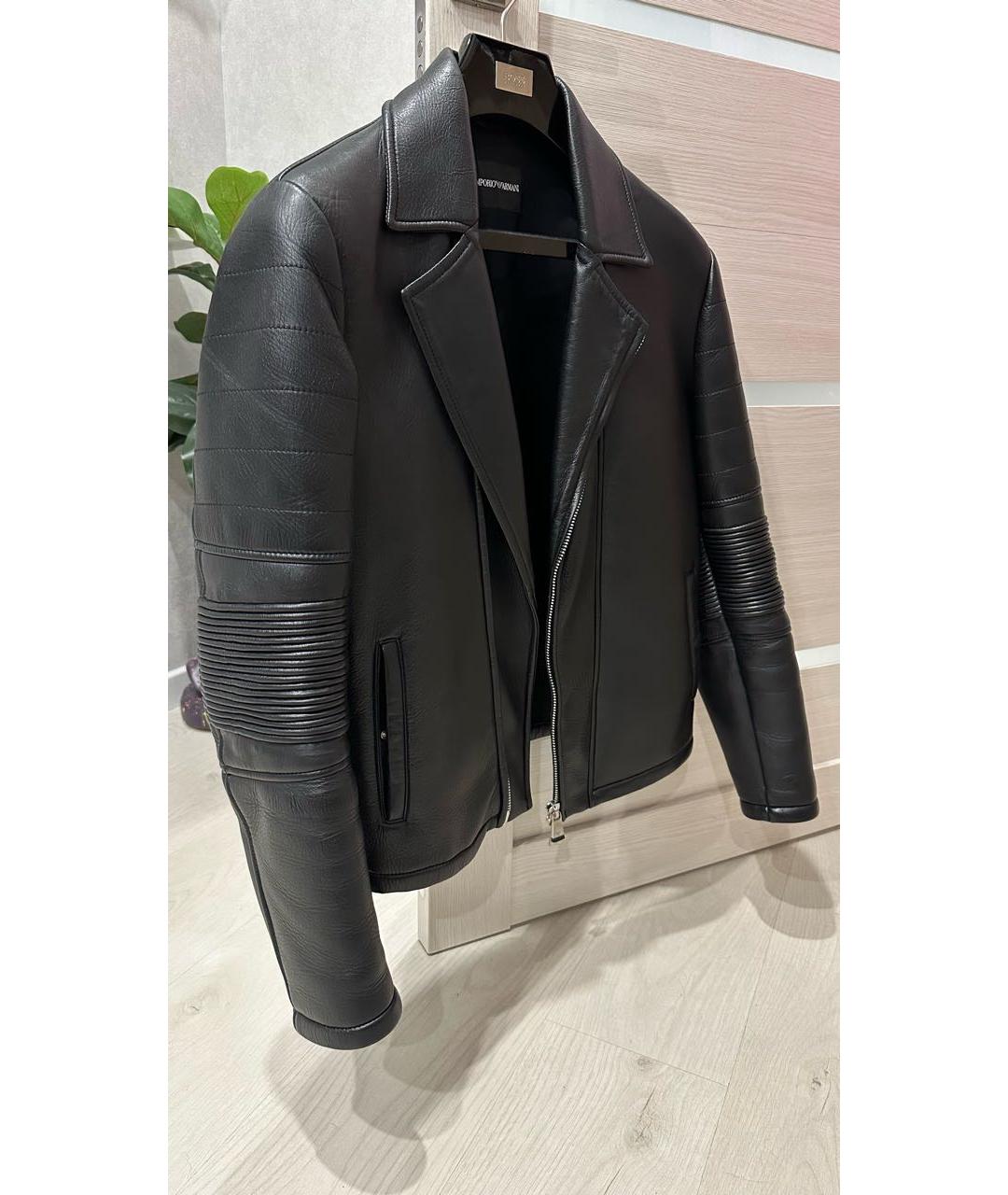 EMPORIO ARMANI Черная полиамидовая куртка, фото 5