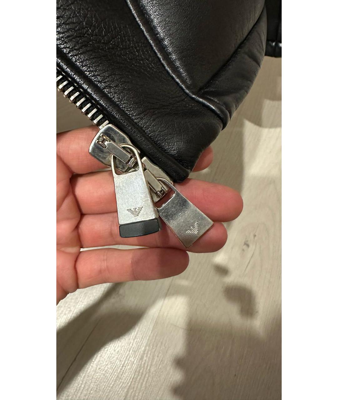 EMPORIO ARMANI Черная полиамидовая куртка, фото 7