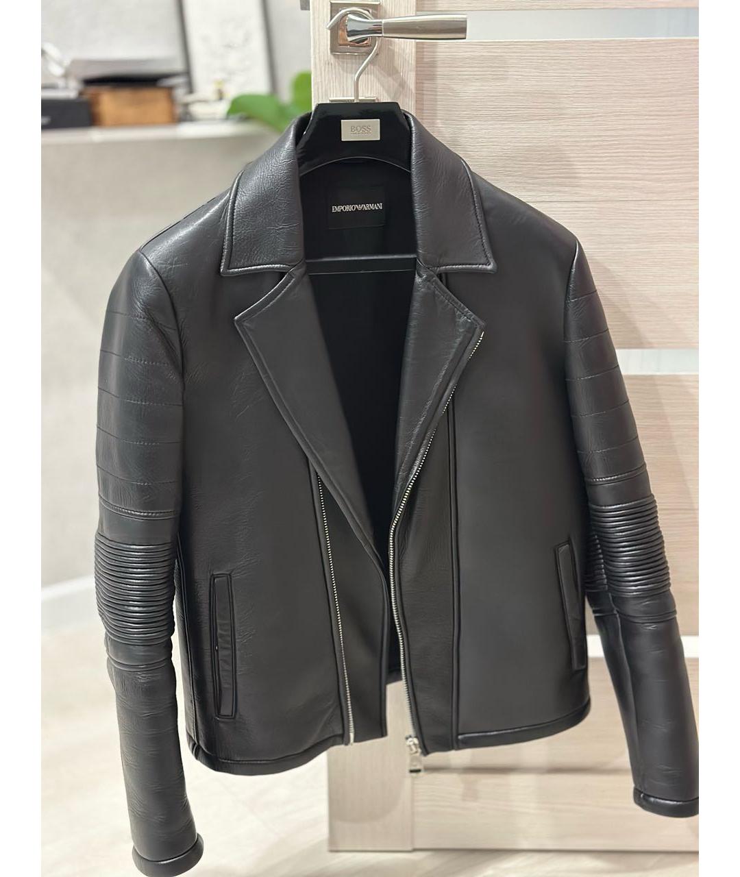 EMPORIO ARMANI Черная полиамидовая куртка, фото 9
