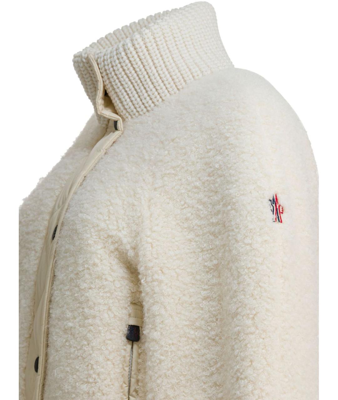 MONCLER GRENOBLE Бежевая шерстяная куртка, фото 4