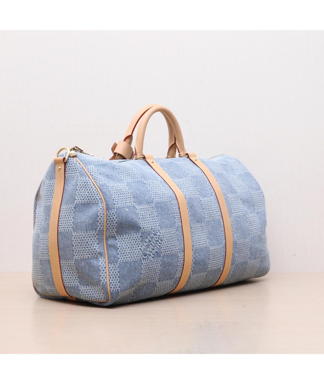 LOUIS VUITTON Мульти деним дорожная/спортивная сумка, фото 6